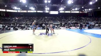 4A 285 lbs Semifinal - Miguel Perez, Caldwell vs Christian Janis, Twin Falls