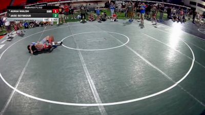 96 lbs Champ. Round 1 - Aukai Walsh, Hawaii vs Jase Seymour