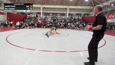 106 lbs Final - Carter Lirgg, Cardinal Newman vs Will Hughes, Athens Christian