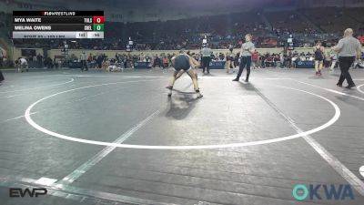 102 lbs 5th Place - Mya Waite, Tulsa Blue T Panthers vs Melina Owens, Shelton Wrestling Academy