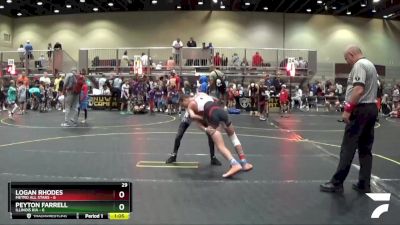 100 lbs Round 3 (6 Team) - Peyton Farrell, Illinois KIA vs Logan Rhodes, Metro All Stars