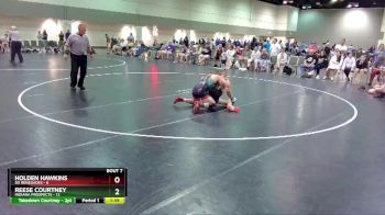 132 lbs Round 1 (16 Team) - Holden Hawkins, SD Renegades vs Reese Courtney, Indiana Prospects