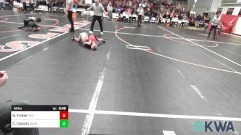 60 lbs Final - Beau Fisher, Salina Wrestling Club vs Creek Cassity, Barnsdall Youth Wrestling