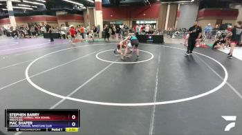 150 lbs Cons. Round 3 - Stephen Barry, Southlake Carroll High School Wrestling vs Mac Shafer, Cowboy/Cowgirl Wrestling Club