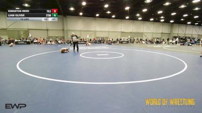76 lbs Quarterfinal - Kingston Reed, Tulsa Elite 12U 1 vs Liam Oliver, Storm 12U