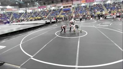 89 lbs Quarterfinal - Dominic Ornelas, Bear Creek Junior Wrestling Club vs Lincoln Schwettman, Badlands Elite