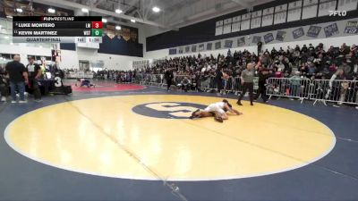 106 lbs Quarterfinal - Luke Montero, La Mirada vs Kevin Martinez, Western
