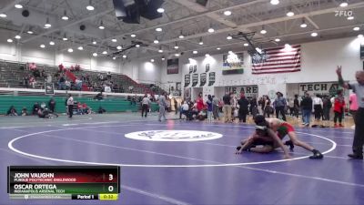 132 lbs 5th Place Match - John Vaughn, Purdue Polytechnic Englewood vs Oscar Ortega, Indianapolis Arsenal Tech