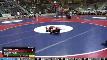 132 lbs Quarterfinal - Shakira Toney, Conway vs Mykenzie Clark, Searcy
