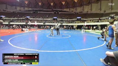 National 6-8 105 Semifinal - Cayden Clark, Great Bridge Wrestling Club vs Jameson Neise, Raider Nation Wrestling Club