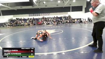120 lbs Cons. Round 3 - Isabella Garcia, South Hills vs Valerie Altamirano, Arroyo