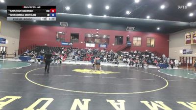 160 lbs Champ. Round 1 - Shandrea Morgan, Lincoln Memorial vs Chaniah Bernier, Frostburg State