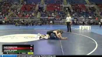 138 lbs Semis & 1st Wb (8 Team) - Cooper Snyder, E4-West Fargo vs Alex Rogelstad, E2-Valley City