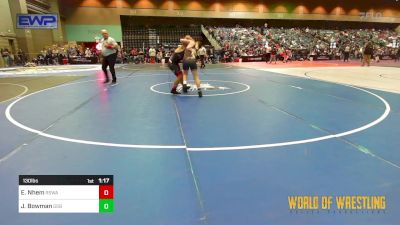 130 lbs Semifinal - Elias Nhem, Red Star Wrestling Academy vs Jaxson Bowman, GGB Ohio