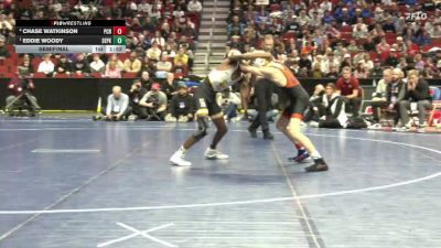 3A-106 lbs Semifinal - Eddie Woody, Southeast Polk vs Chase Watkinson, Prairie, Cedar Rapids