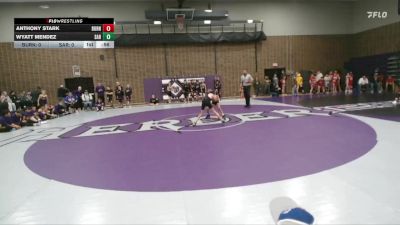 75 lbs Round 1 (6 Team) - Anthony Stark, Burns/Pine Bluffs vs Wyatt Mendez, Saratoga Middle School