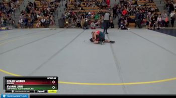 85 lbs Semifinal - Colin Weber, Ringers vs Evann Linn, Centennial Youth Wrestling