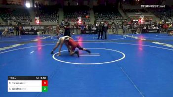 115 lbs Consolation - Beau Hickman, Tuttle Tigers vs Speedy Walden, Choctaw Ironman