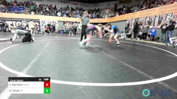 88 lbs Consolation - Jasmine Garrison, Newcastle Youth Wrestling vs Hattie Foust, Tuttle Wrestling