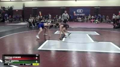 132 lbs Round 2 - Tristan Stoeser, Harrisburg vs Tully Griffith, West Liberty