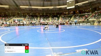 58 lbs Quarterfinal - Riley Miller, HURRICANE WRESTLING ACADEMY vs Case Vanzant, Bristow Youth Wrestling