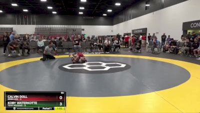 55 lbs Quarterfinals (8 Team) - Calvin Doll, Rebellion vs Koby Waterkotte, Team Missouri