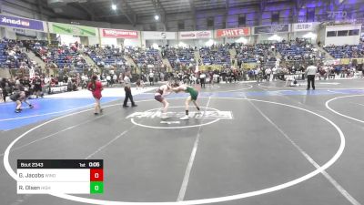 115 lbs Quarterfinal - Grayson Jacobs, Windsor Middle School vs Robert Olson, Highland Middle School