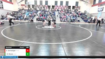 106 lbs Semifinal - Braxton Reyes, Lakeside (Nine Mile) vs Eli Schweiger, Freeman