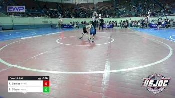 46 lbs Consi Of 8 #1 - Foster Barnes, Newcastle Youth Wrestling vs Slader Gibson, Team Guthrie Wrestling