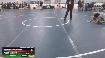 100 lbs 7th Place Match - Ayden Ledesma, Whitmer vs Raymond Courter Iii, Springport