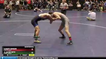 133 lbs Quarterfinal - 3 Matt Gimson, Indiana Tech vs 6 Jacob Seto, Embry-Riddle