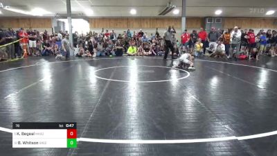 78 lbs Round Of 16 - Kellen Begeal, Masonville vs Beckett Whitson, Greencastle