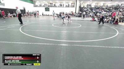 126 lbs Cons. Round 4 - Elijah Archer, Lions Wrestling Academy vs Cannon Klukvin, Kansas City Training Center