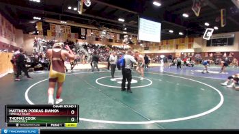 195 lbs Champ. Round 3 - Matthew Porras-Diamond, Temecula Valley vs Thomas Cook, Riverside Poly