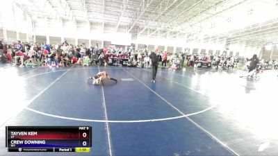 67 lbs Semifinal - Tayven Kem, UT vs Crew Downing, WY