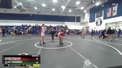 120 lbs Semifinal - Tyler VanBebber, MTC vs Jayden Preston, Live Training Wrestling