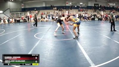 155 lbs Champ. Round 1 - Gabriel Krieger, Saint Paris Graham vs Abdulaziz Algalham, Fordson