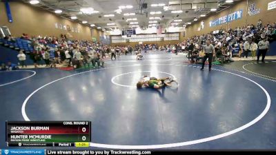 88 lbs Cons. Round 2 - Jackson Burman, Wasatch vs Hunter McMurdie, Payson Pride Wrestling