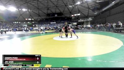 132 lbs Cons. Round 1 - Joseph Posh, Kitsap Ironman Wrestling Club vs Jay Sage, Ascend Wrestling Academy