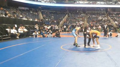 6A 157 lbs Champ. Round 1 - Evan Thompson, Union Pines High School vs Misael Rivera, Robert B. Glenn High School