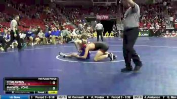 160 lbs 5th & 7th Place - Titus Evans, 4-Nashua-Plainfield vs Maxwell Yohe, 7-Wilton