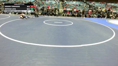 190 lbs Consi Of 16 #1 - Judson Yorgason, West Field vs Estevan Loya, Mullen