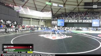 Boys 1A 138 lbs Cons. Round 4 - Aiden Kucera, Cascade Christian vs Ben Totten, Elma