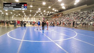 175 lbs Quarters - Anthony Cortes, Quincy Regulator Wrestling vs Isaiah Torres, Kennewick - Braves Wrestling Club