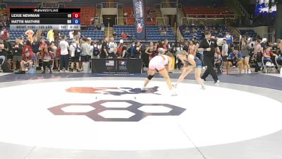 135 lbs Champ. Rd Of 128 - Lexie Newman, OR vs Hattie Mathre, MN