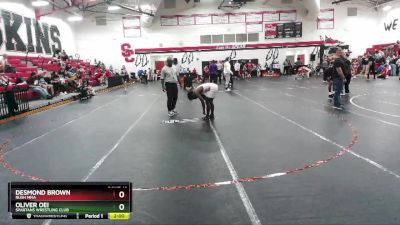 106/113 Round 5 - Desmond Brown, Rush MMA vs Oliver Oei, Spartans Wrestling Club