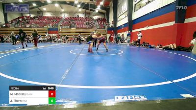 120 lbs 2nd Place - Mason Moseley, R.A.W. vs Jack Thorn, HURRICANE WRESTLING ACADEMY