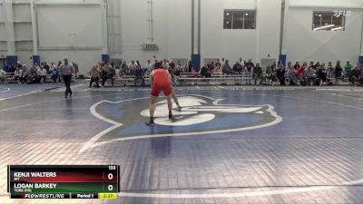 133 lbs Cons. Round 5 - Kenji Walters, RIT vs Logan Barkey, York (PA)