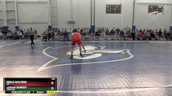 133 lbs Cons. Round 5 - Kenji Walters, RIT vs Logan Barkey, York (PA)