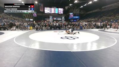 138 lbs Cons. Sub-rd Of 32 - Braxton Shaffer, Michigan vs Isaac Brown, Ohio